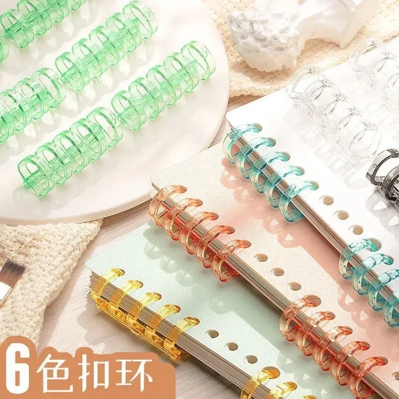 3pcs/set 5 Holes Book Rings Binding Rings for Loose-leaf Notebook Binder Album Scrapbook Paper Files Spiral Binding Clips