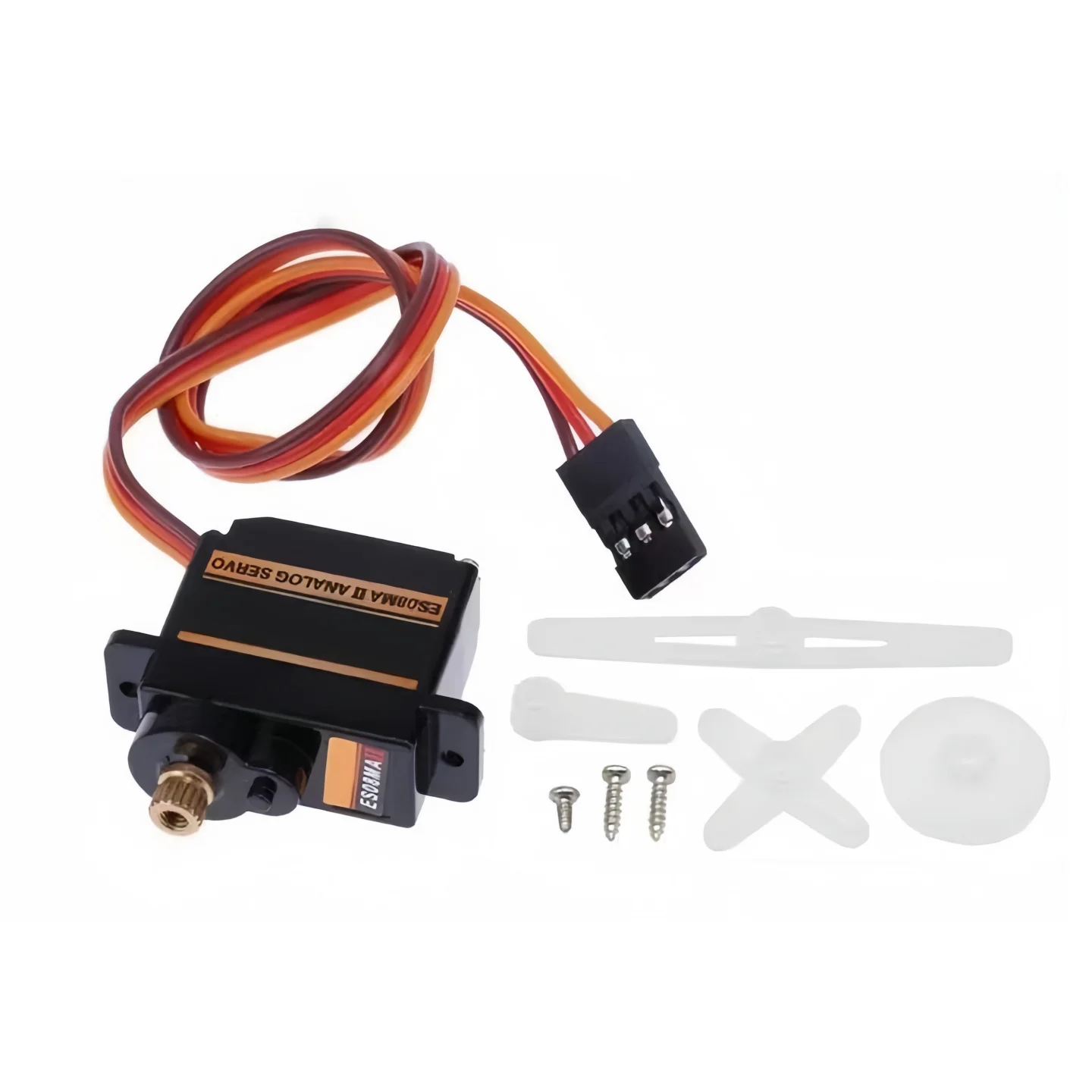 ES08MA II 12 ก/1.8 กก./10 วินาทีเมทัลเกียร์ไมโครเซอร์โว/ ES08MA