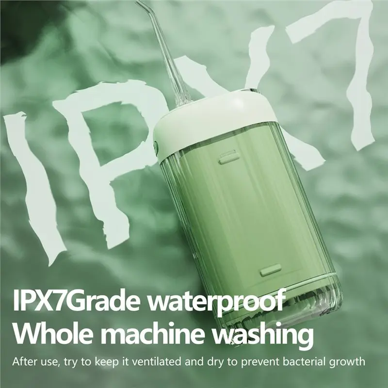 B58B-الري المحمولة جهاز تنظيف الأسنان بالماء USB قابلة للشحن المياه النفاثة الخيط خلة أسنان 2 طائرة تلميح 200 مللي منظف الأسنان #3