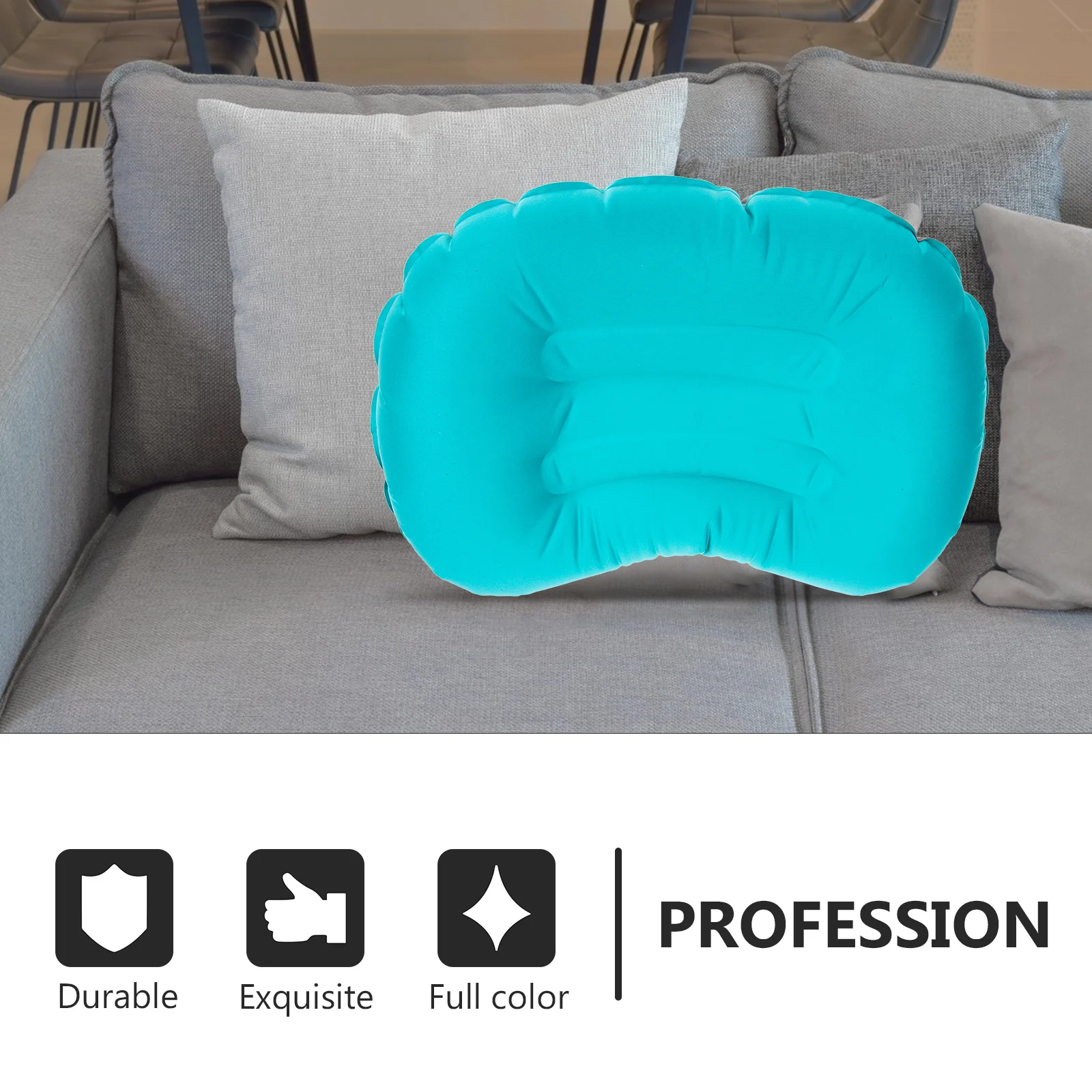 

Inflatable Pillow Premium Portable Camping Pillow for Outdoor Travel Comfortable Neck Support Resting Tool for Office Car Bed