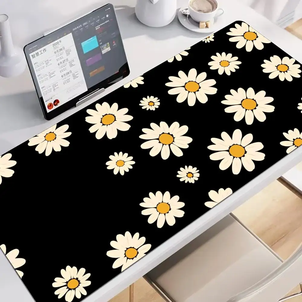 

Большой коврик для мыши Daisy, настольный коврик для игр, нескользящий коврик для ноутбука, планшета, геймерский коврик для клавиатуры, мини-компьютера, игровой коврик