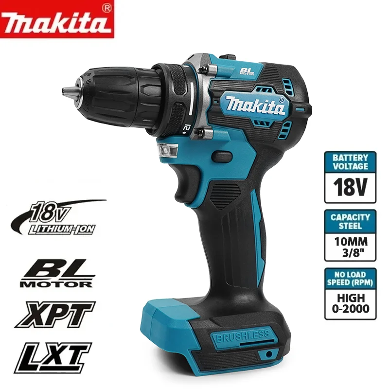 Makita DDF487 18V brushless electric drill, suitable for five-rope impact drill of decoration team, uses 18V Makita battery.