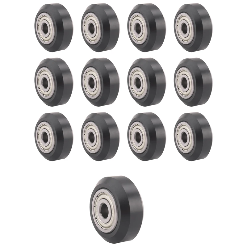 [13Pcs/Pack]3D Printer POM Pulley Wheels 625Zz Linear Bearing Ulley Passive Round Wheel Roller for CR10, 3