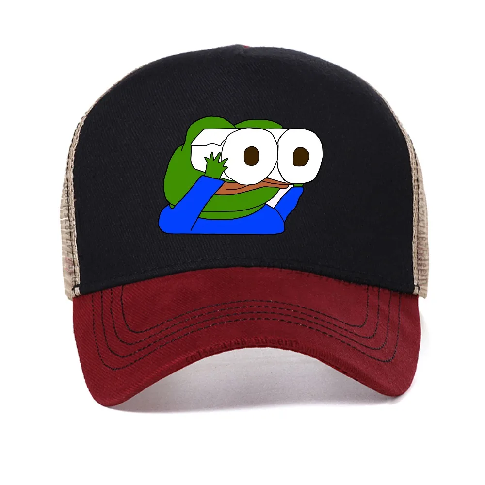 

Pepe Frog Baseball Cap Men Women Personalized Breathable mesh Trucker Hat Outdoor casual Snapback Dad Hats fashion sun caps