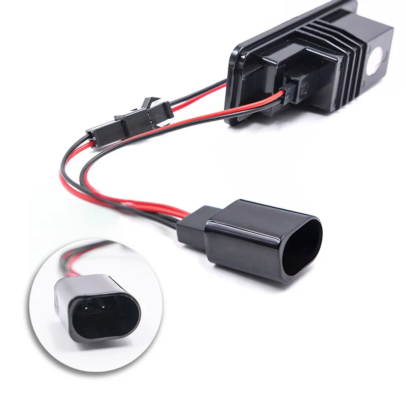 2PCs Error Free LED Number License Plate Light for VW Volkswagen EOS 06~ GOLF 4/5/6/7 LUPO 99~06 Passat CC 09~ Beetle 2006-2010