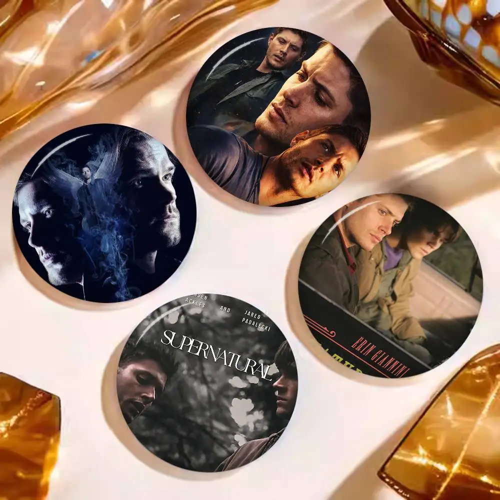 S-Supernatural TV Play Series Soft Button Pin Bright Printed Icon Gift For Friends Badge Collar Brooch Lapel Pin Metal