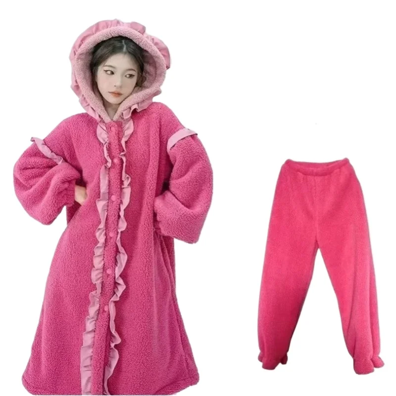 nuevo-conjunto-de-pijamas-gruesos-de-lana-coral-pijamas-nuevos-para-mujer-pijamas-con-capucha-para-mujer-se-pueden-usar-en-el-exterior