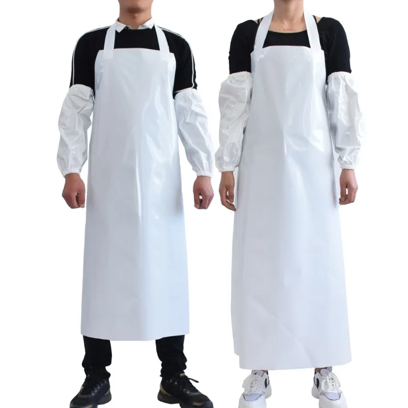 

【Best-selling】Custom Waterproof White Plastic Rubber Vinyl Bib Polyurethane Welding Butcher Tpu Food Industry Apron