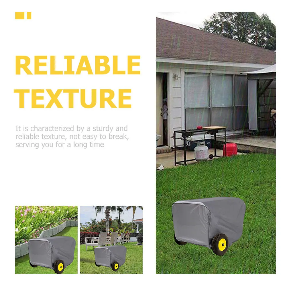 

Heavy Duty Generator Cover Waterproof Dustproof Sun Uv Protection Oxford Cloth for Outdoor Electric Generator All Seasons Use