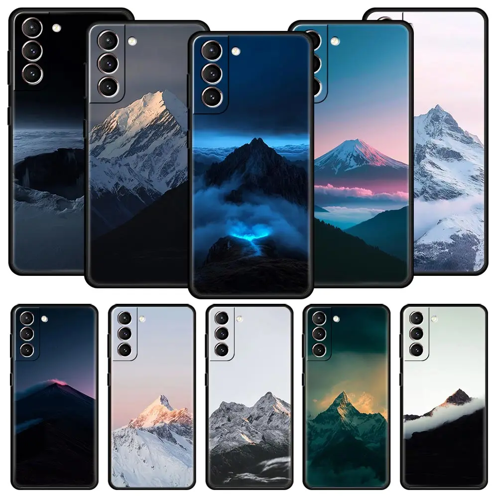 Phone Case For Samsung Galaxy S26 S25 FE S24 S23 S22 S21 Ultra S20 5G S10E Plus Protect Cover Mountain Peak Brave Qomolangma