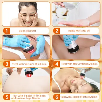Nový 4v1 kavitační přístroj 40k ultrazvukový RF tvar vakuová frekvence liposukce hubnutí zeštíhlení zpevnění pleti lifting 12 nejlepší prodej 4v1 snídaňový stroj - №12