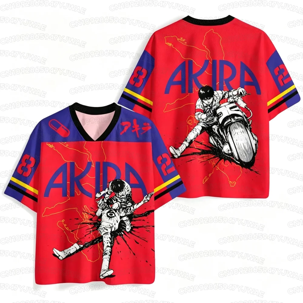 2026 Sommer Herren- und Damenmode Neues Akira 3D-Druck Outdoor-Sport-Fitness-T-Shirt Streetwear Übergrößen-T-Shirt – Detail 3