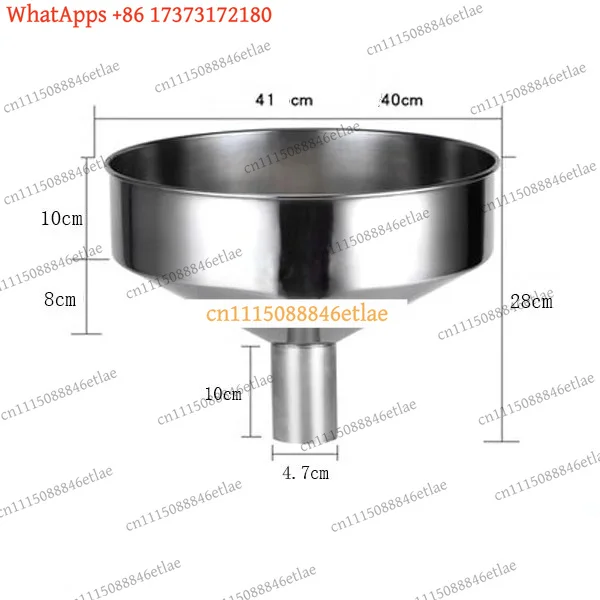 k3 Universal 304 Stainless Steel Wide Mouth Funnel With Detachable Filter Kitchen Oil Dispenser Filling Tool