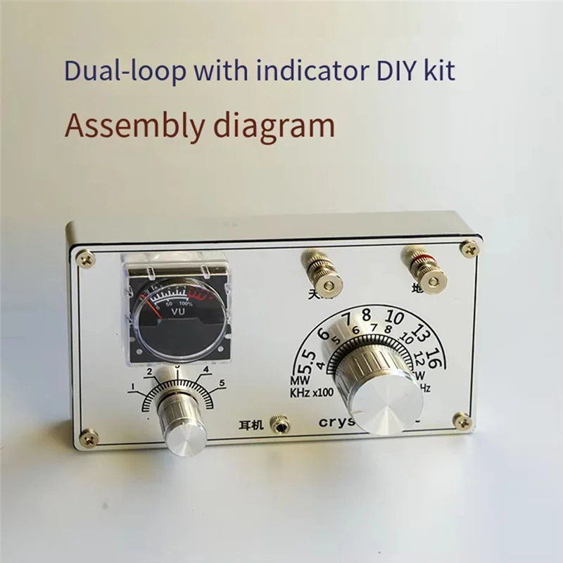 

Mineral Radio DIY Assembly Kit Compact Beautiful With Meter Quarry Machine DIY Assembly Kit