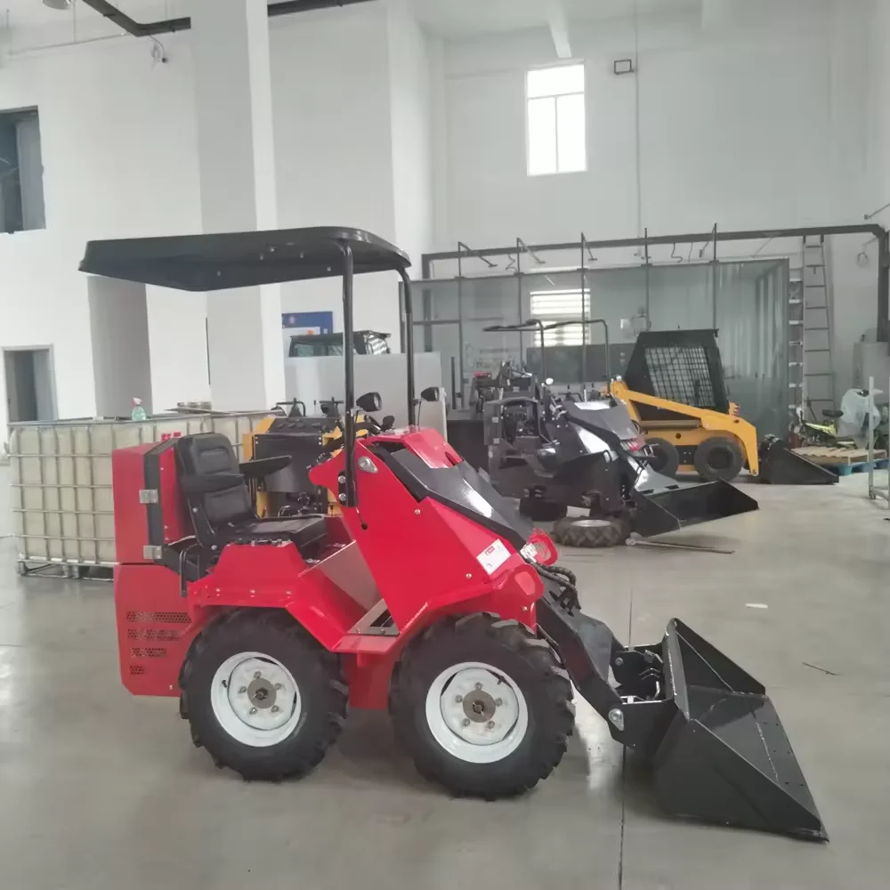 Free Shipping Skid Steer Loader 500kg 1 Ton Factory Price Skidsteer Customized Miniskid Attachment Mini Diesel Loader For Farm
