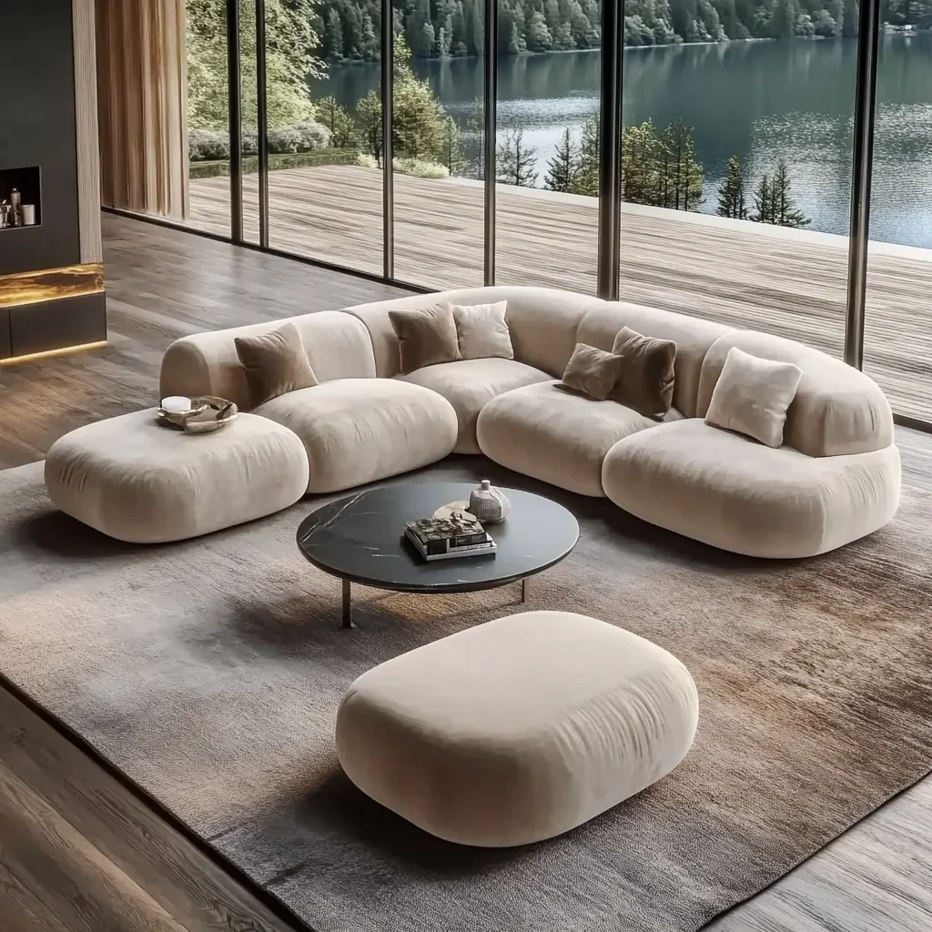 وحدات الاقسام أريكة مزيج أريكة الزاوية مع كرسي للتحويل المخملية منجد أريكة غرفة المعيشة مجموعة