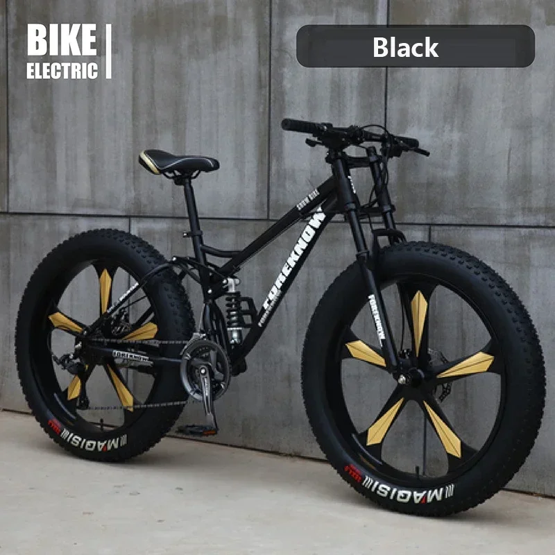 Boy And Girl Mountain Bike Student Variable Speed Off Road Vehicle Beach Super Wide Fat Tire Bike