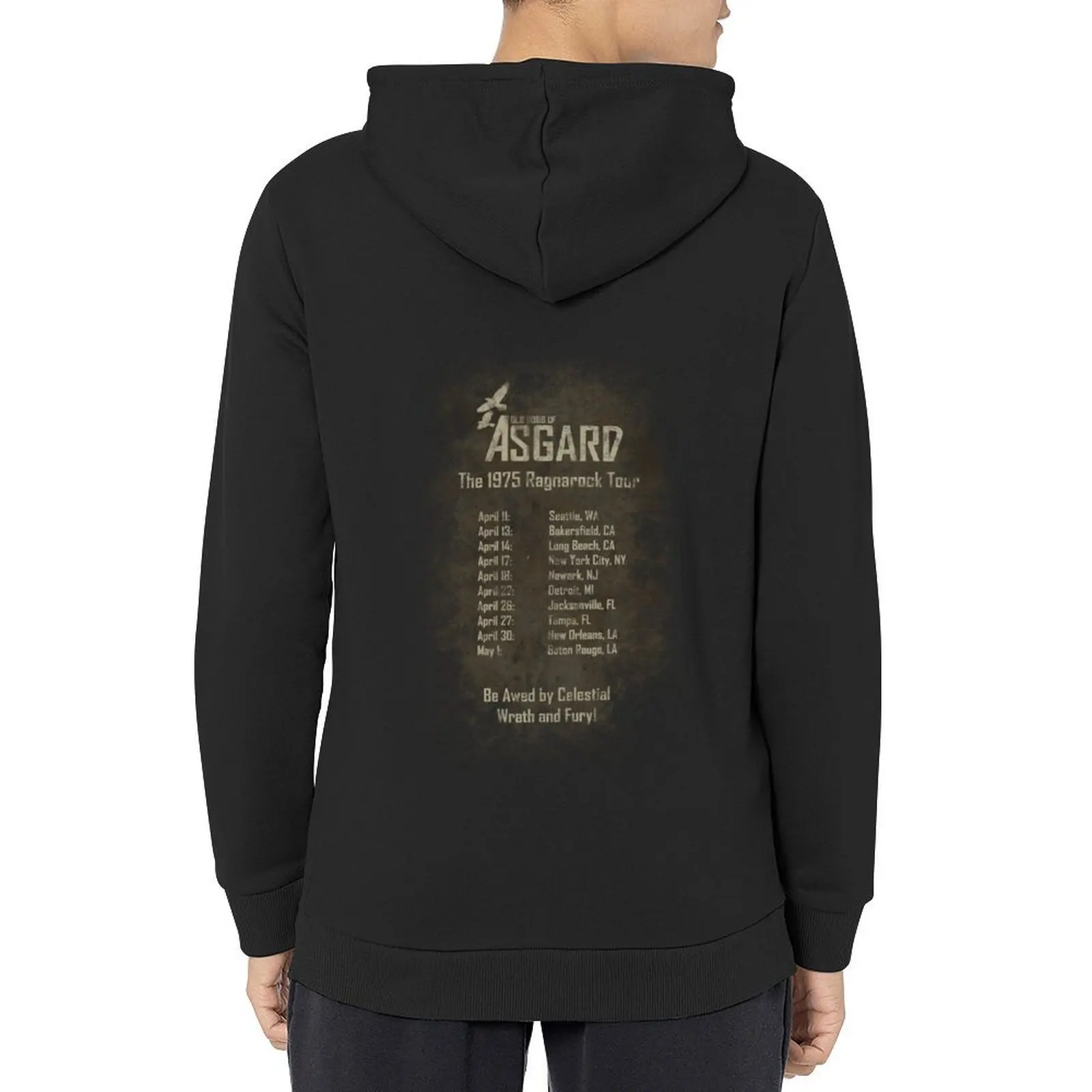

Old Gods of Asgard Ragnarock Tour Poster Hoodie blouse korean autumn clothes korean style clothes fashion men autumn hoodie