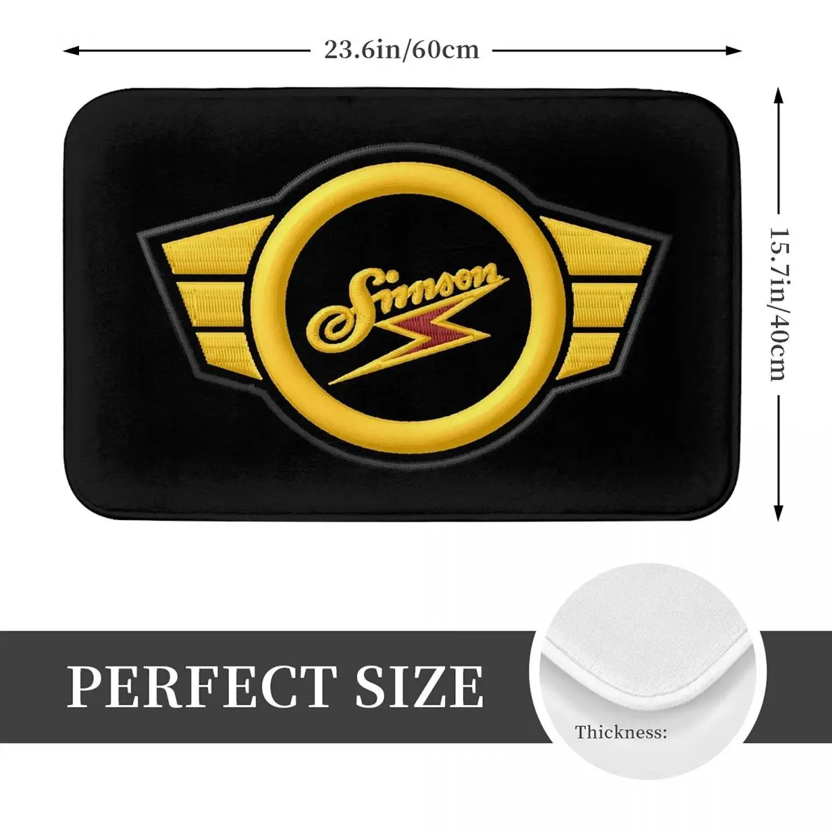 Motorcycle S-Simsons Doormat Kitchen Entrance Home Floor Mat Anti-slip Carpet Rug for Balcony Footpad Mats