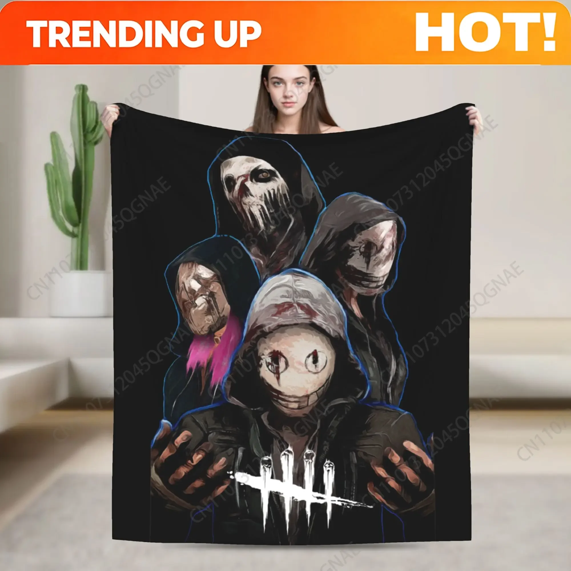 Custom Deads By Daylights Killer Legion Blanket Horror Killers Game Dbd Fleece Awesome Soft Throw Blankets For Coverlet Autumn/