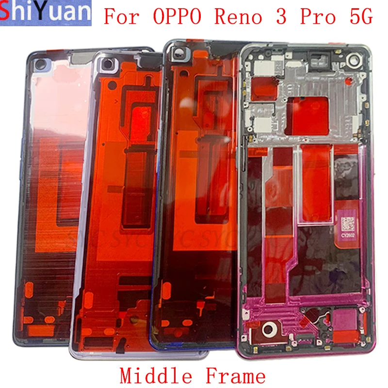 

Housing Middle Frame LCD Bezel Plate For OPPO Reno 3 Pro 5G Phone Metal LCD Frame Replacement Parts