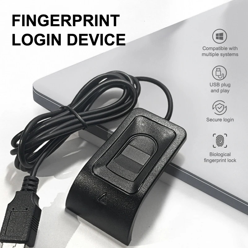 

For Windows 10 11 USB Fingerprint Reader Fingerprint Biometric Fingerprint Login Windows Password Free Operation