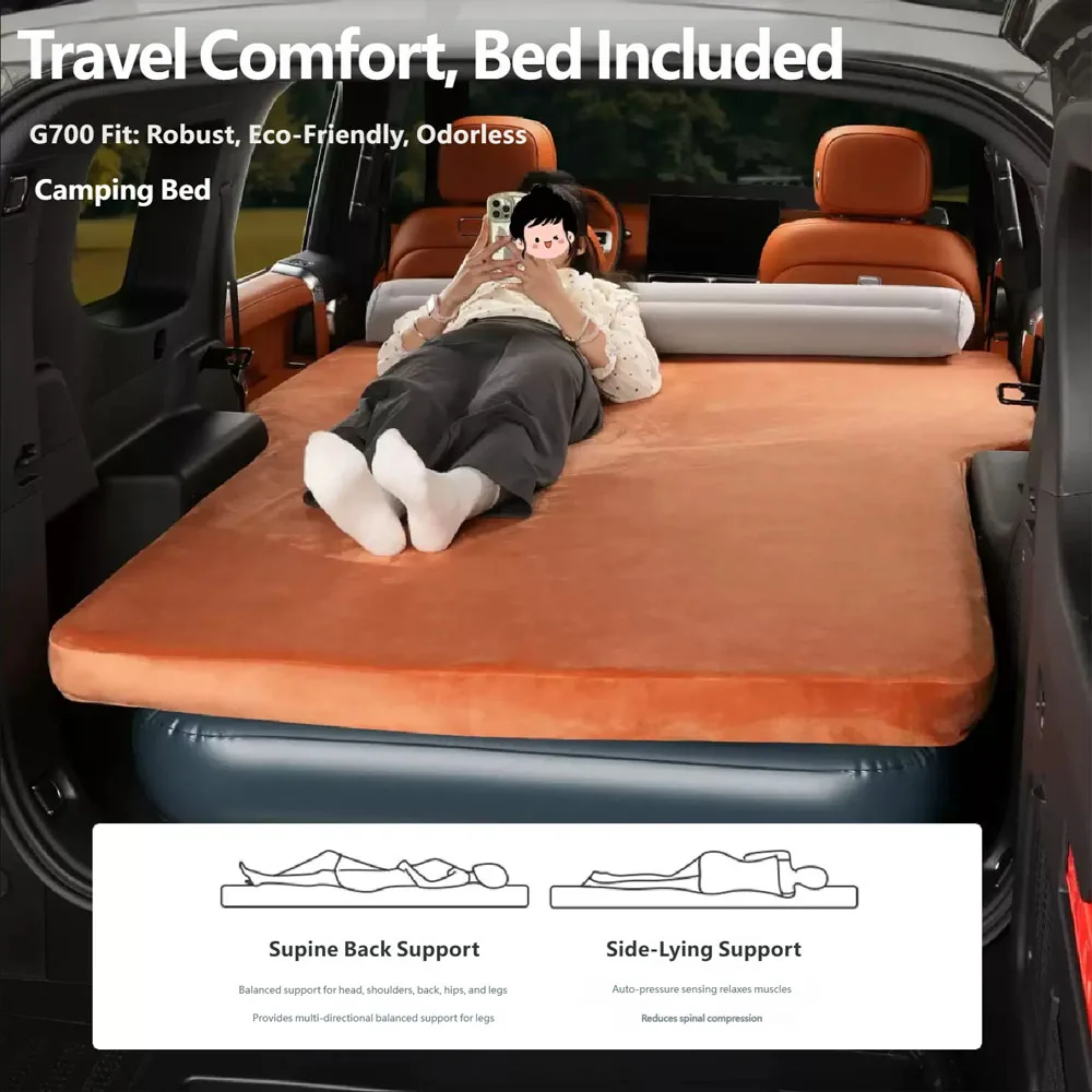 For Jetour G700 2025 2026 Portable Mattress Outdoor Camping Memory Foam Car Travel Bed Self Driving Tour Car Trunk Sleeping Pad