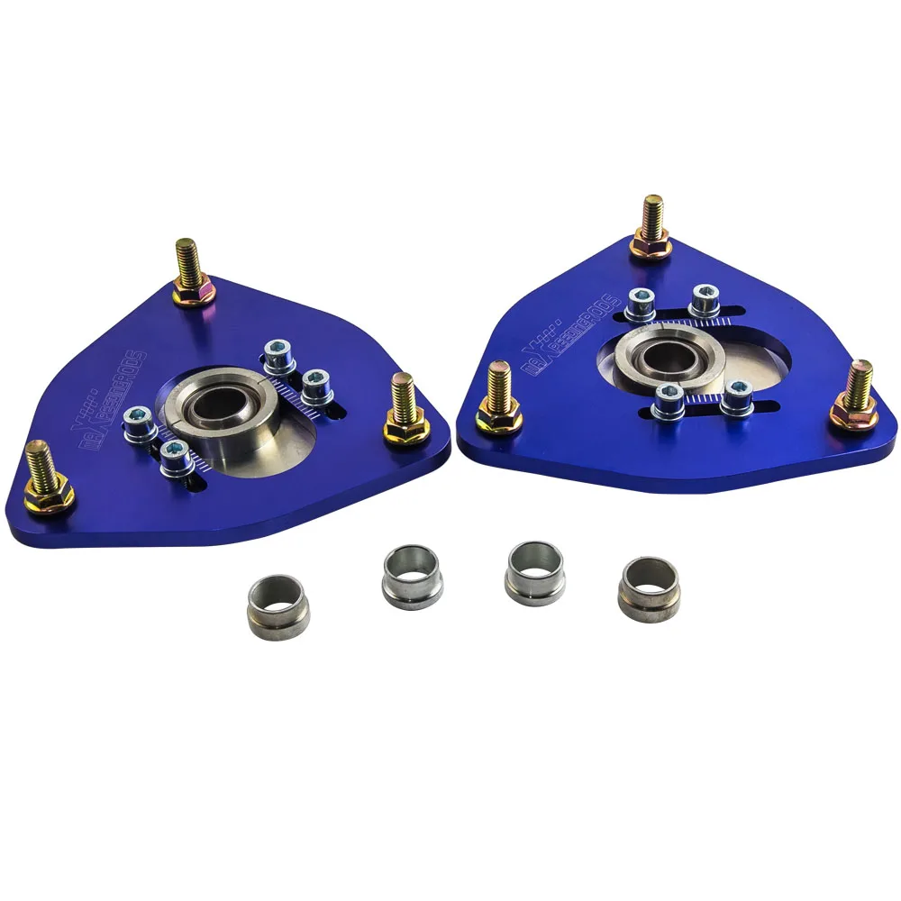 Camber Plate for Subaru Impreza GDA GDB 02-06 STi Coilover Top Mount Blue Coilover Suspension Camber Plate