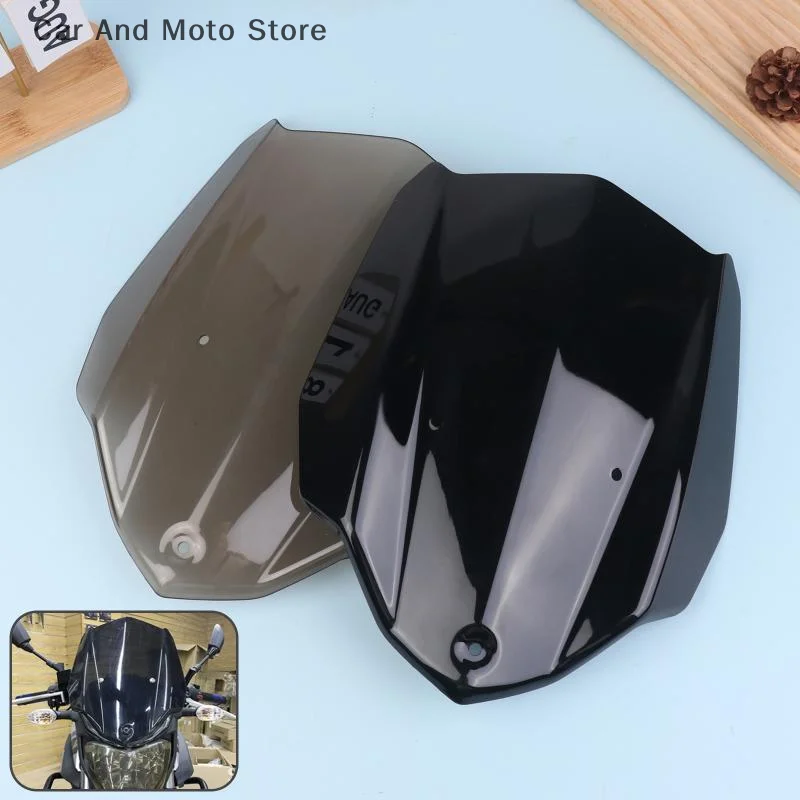 

For MT03 MT 03 MT-03 2016-2019 Motorcycle Windscreen Wind Shield Screen Deflector Sport Touring Racing Windshield Bracket