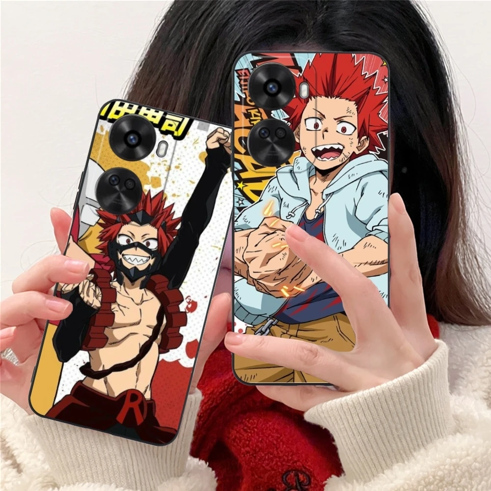 Hero Kirishima Eijirou Mobile Phone Case for Huawei Nova 12 11 10 9 8 7 Pro SE 5G Black Soft Phone Cover Shell