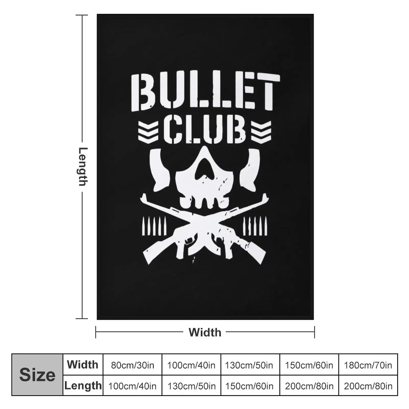 Bullet Club Throw Blanket Large Polar Summer Blankets