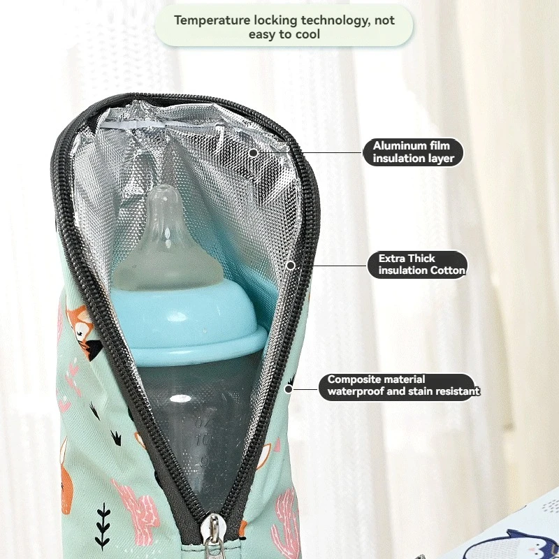 New Pattern Fashion Convenient Bottle Insulation Bag Baby Bottle Bag Baby Feeding Bottle Insulation Device Mommy Bag Accessories