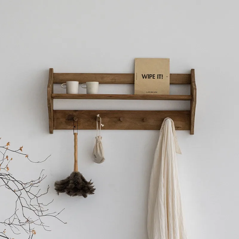baffle-rack-log-hanger-coat-rack-wall-solid-wood-hanger-porch-bedroom-baffle