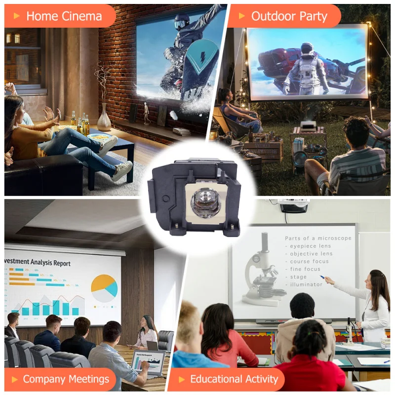 Inmoul สําหรับ ELPLP85 EPSON PowerLite HC 3000 3100 3500 3600e 3700 3900 EH-TW6600 TW6600W TW6700 TW6800 TW7000 TW7100