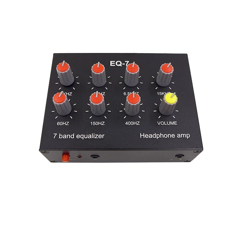 

7-segment Equalizer Tone Treble Bass Adjustment Mobile Computer Game Audio Headset Ear Amplifier Sound Signal Amplifier