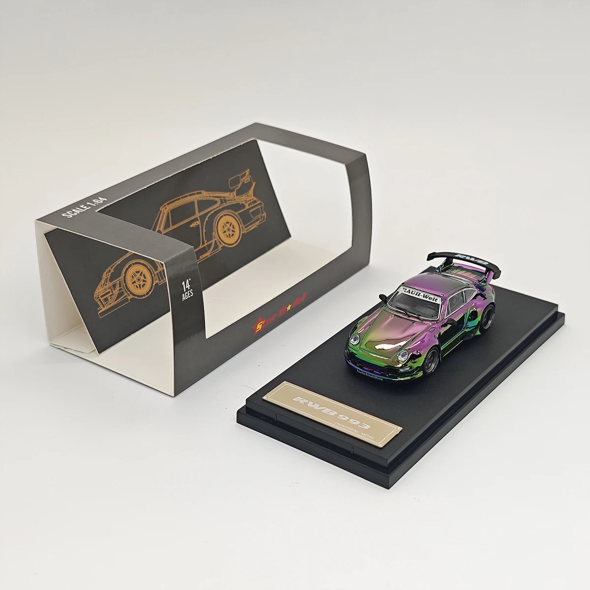 Star Model Inno64 Tarmac Works 1:64 RWB 993 964 Widebody verzamelmodelauto, gegoten modelauto van hars, op voorraad.