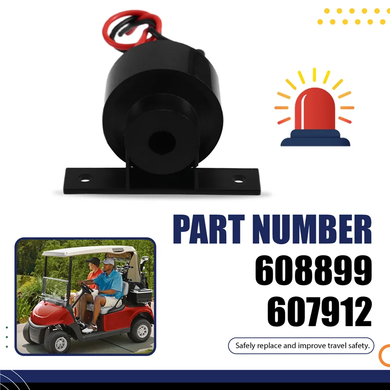NOWY - Buzzer cofania do wózków golfowych EZGO RXV 2008-Up G&E & 2010-Up 2 Five Models 608899 607912