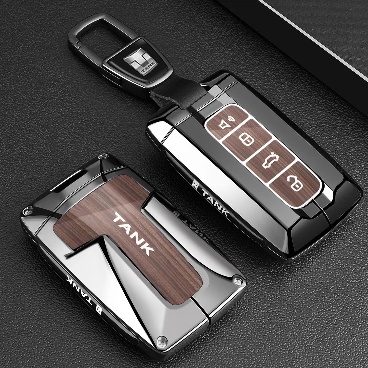 Metal Protective Shell Car Buckle Key for 2026 Tank 300 Compatible with 2026 400/500/hi4t 300 700 Automotive Accessory
