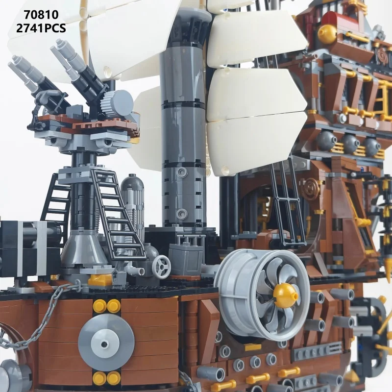 70810 سفينة القراصنة بقرة البحر سفينة الجمعية اللبنات نموذج 2741 قطعة لعبة تعليمية للأطفال من الطوب