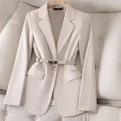 Spring and Autumn Suit Jacket Women's Professional Style Casual and Versatile Simple Suit Jacket Temperament for Commuting
