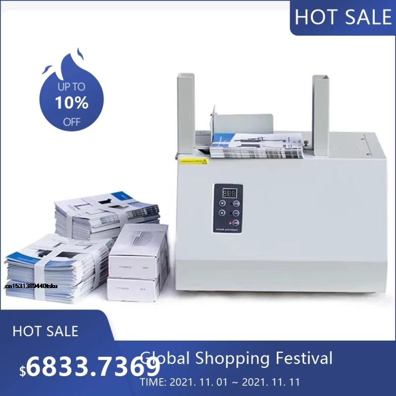 

4018 Автоматическая машина для обвязки банкнот-фактур, 220 В, машина для обвязки денег с бумажной лентой для офисного использования 002