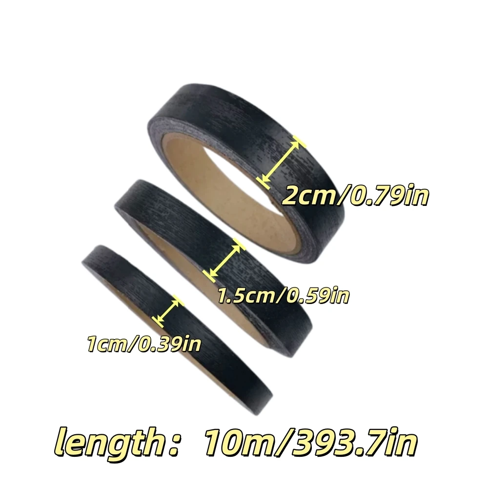 1pc 10mX1/1.5/2cm Wood Grain PVC Edge Banding Tape, Self-Adhesive Peel and Stick Furniture Edge Trim for Cabinets, Tables