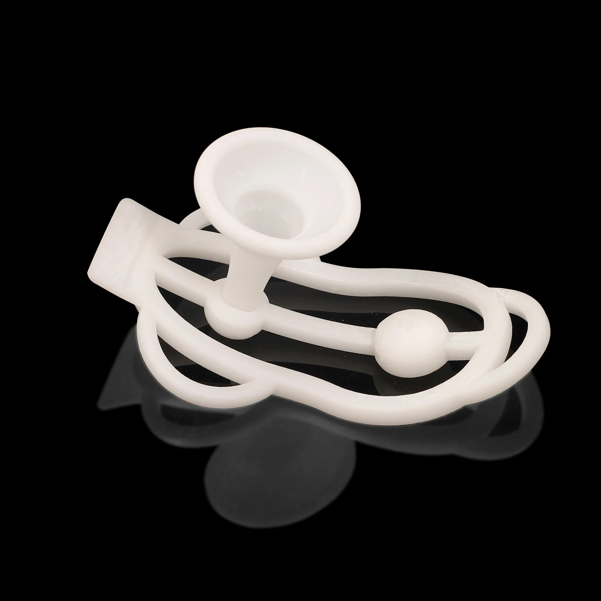 جهاز تدريب العفة للذكور من سيسي، مشبك فوفو مع تصميم قمع، قفص بلاستيكي خفيف الوزن، لعبة مثيرة للرجال