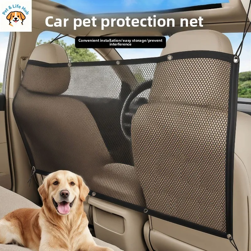 

Изолирующая сетка для автомобильных домашних животных Segurado Para Cachorro Предотвращает любые помехи вождения Вождение водителя Задняя защитная планка для собак Манеж забор