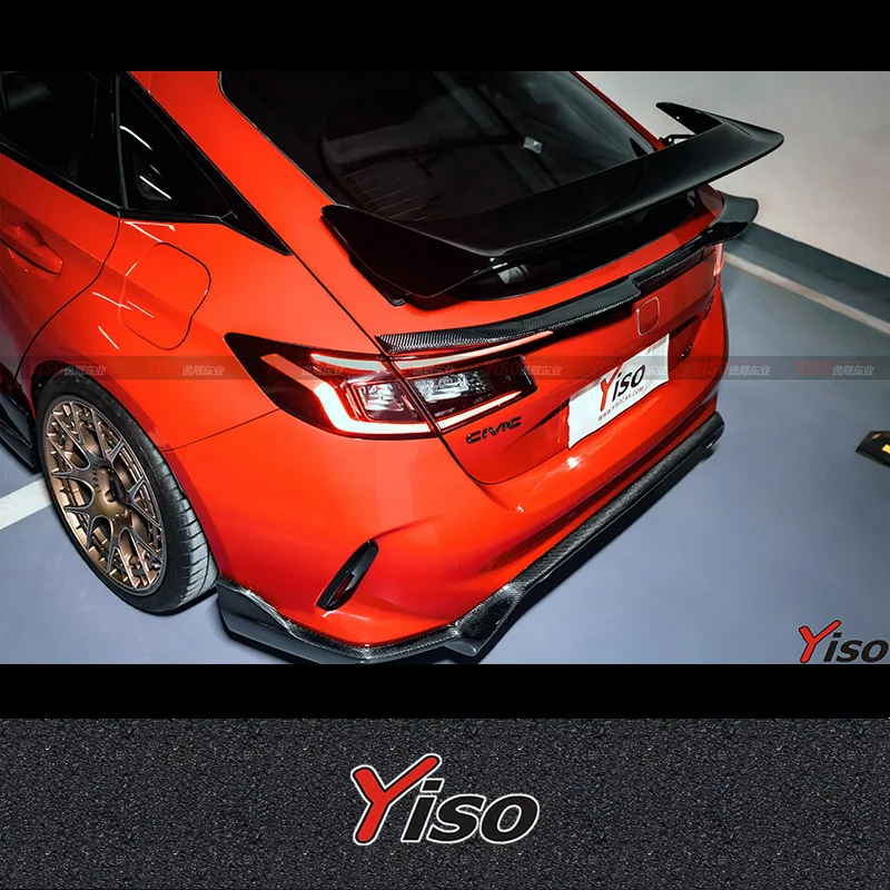 Suitable for 11th generation Civic FL5 TYPER carbon fiber YISO Wing small tail Modified Aerodynamic kit FL5 rear spoiler