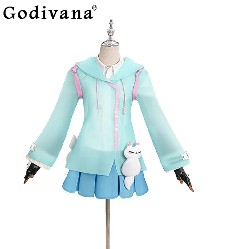 Women Cosplay Halloween Costumes Set Game Cosplay Kiriko Rainy Day Suits Female Cosplay Costume Role Play Outfit