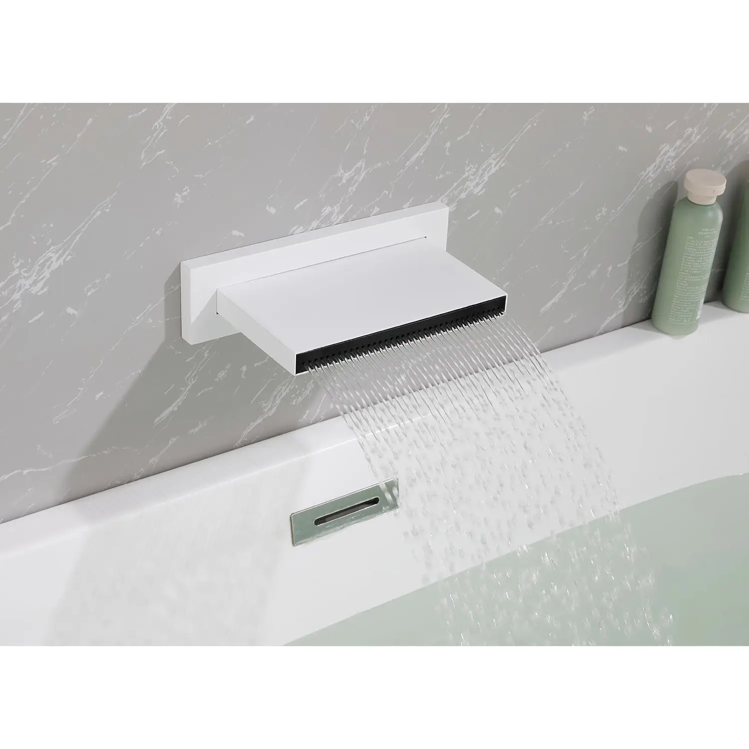 High Flow Wall Mount Shower Waterfall Tub Faucet for bathroom Sink & Bathtub - Versatile Cascade