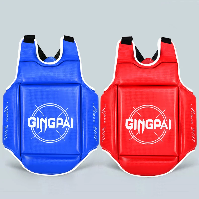 

Chest Guard Boxing MMA Kickboxing Body Vest Protector Martial Arts WTF Reversible Rib Shield Taekwondo Target Training Uniform