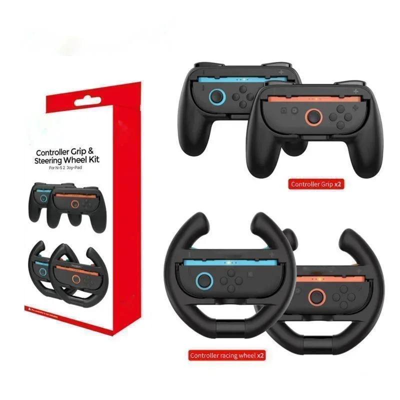 

Switch2 JoyCon Racing Steering Wheel Handle Grip Double Set NS2 Controller Steering Wheel Handle Grip Double Accessories