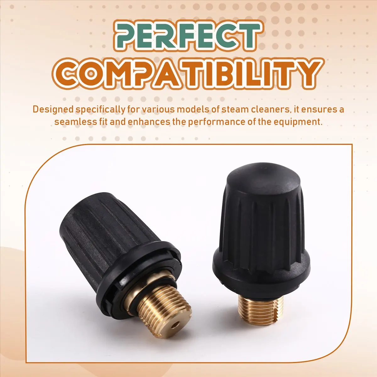 غطاء صمام أمان جديد سهل التركيب مع مشبك إغلاق مع ضمان أمان لمنظف البخار 4 590105 0 #6